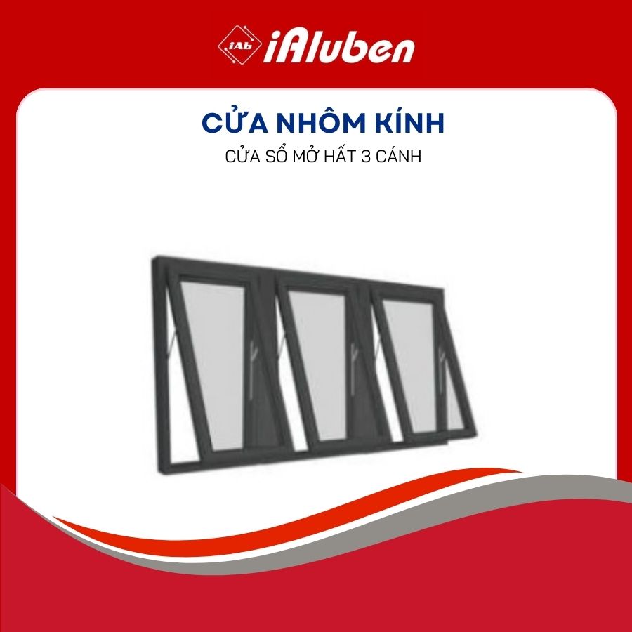 cua-so-mo-hat-3-canh-ialuben Cửa sổ mở hất 3 cánh iAluben